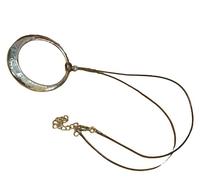 MOCHAMIK Hyperbole Hollow Circle Round Pendant Necklace Leather Chains Geometric Choker For Women European Fashion Accessories
