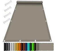 MOCHAMIK Large Rectangle Sun Shade Sail 3.6x4.6m UV Block Patio Canopy with Grommets Taupe Color Ideal for Backyard Garden 98% UV Protection