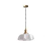 MOCHAMIK Nordic Chandelier Colorful Glass Pendant Light Brushed Brass Hanging Lamp for Kitchen Island Living Room Bedroom Bedside Dining Hallway Ceiling Fixture(White)