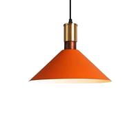 MOCHAMIK Retro Cone Ceiling Pendant Lighting Kitchen Island Chandelier In Home Decoration Unique Orange Lamp Made Of Metal 1 For Dining Room Not Included