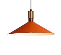 MOCHAMIK Retro Cone Ceiling Pendant Lighting Kitchen Island Chandelier In Home Decoration Unique Orange Lamp Made Of Metal 1 For Dining Room Not Included