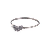 MOCHAMIK S925 Ladies Vintage Silver Bracelet Matt Rich Peony Creative Carving Luxury Temperament Personality Gift Chinese Classic