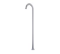 MOCHAMIK Standing Bath Taps Chrome Concealed Gooseneck Floor Mounted Bath Tap Single Hole,Chrome Plated