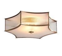 MOCHAMIK Star Shape Ceiling Light,Brass Fixture,Close To Light Fixtures For Bedroom,Dining Room,Kitchen,Office
