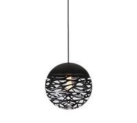 MOCHAMIK Vintage Industrial Pendent Lamp Black Cutout Chandeliers Wrought Iron Globe Lighting Fixtures Ceiling for Restaurant, Bedroom, Corridor, Cafe, Marriage