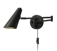 MOCHAMIK Wall Lamp Retro Bedroom in Wall Light with / 1.8M Cable Adjustable Long Arm Bedside Wall Reading Light Vintage Wall Spot E27 for Living Room Hallway Study Wall Sconce/Gold