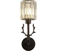 MOCHAMIK Wall Lamps Compatible with Living Room - Wall Lamp Bedside Lamp Crystal Deer Head Wall Sconce Compatible with Living Room Bedroom Lamp - Aisle Staircase Background Wall Lamp Wall Sconces,