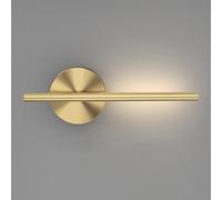 MOCHAMIK Wall Lamps Sconces Bedside Wall Lighting Led Brass Wall Sconce, Wall Lights for Bathroom Living Room Bedroom, 4W 3 Color Temperatures Indoor Wall Mounted Lamp, 11.8''-Gold()