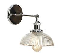 MOCHAMIK Wall Lamps Sconces Wall Lamp Indoor Bedside Before The Mirror Aisle Corridor Balcony Gift Wall Light Adjustable Black Iron Glass Wall Sconce Indoor an