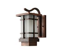 MOCHAMIK Wall Lamps Sconces Wall Mounted Light Four-Sided Outdoor Wall Lantern | Waterproof Outdoor Up-Facing Exterior Light for Front Door, Backyard, Garage, Patio or | External Aluminum Alloy Glass