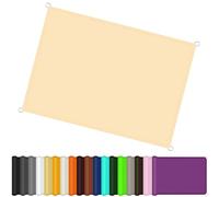 MOCHAMIK Waterproof Rectangle Sun Shade Sail 2.5 x 10 m 98% UV Block Sunscreen Canopy Awning for Outdoor Garden Patio Yard Cream Color Pes Polyester Fabric