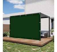 MOCHAMIK Waterproof Sun Shade Sails 3 x 4.2 m Tear Resistant Garden Canopy for Patio Party Dark Green UV Block Outdoor Sunshade Sail with Fabric for Backyard Deck.