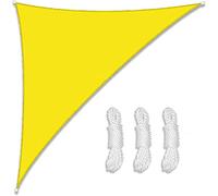 MOCHAMIK Waterproof Triangle Sun Shade Sail 16x16ft - UV Block Patio Canopy Fabric for Garden Outdoor Activities Breathable Shelter with Rope Perfect for Backyard Relaxation