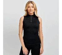 Mochara Ladies Active Equestrian Technical Sleeveless Baselayer - Womens Horse Riding Base Layer Tops - Black - Size: Large