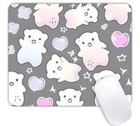 Mochi Doodles Square Mouse pad, Texture Mouse pad, Washable Anti Slip Rubber Base Computer Mouse pad, Suitable for Office laptops