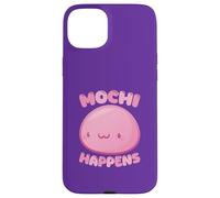 Mochi Happiness Cute Kawaii Positive Quote Case for iPhone 15 Plus