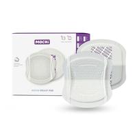 MOCHi Nursing Pads - Ultra-Absorbent with HydroPearl Technology - Leak-Proof, 6-Layer, Breathable Design - Thin (0.15 cm), Day & Night Use - Individually Wrapped for Hygiene - Breast Pads for Mums