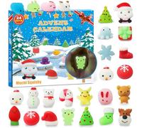 Mochi Squishmallow Advent Calendar 2025 for Kids, 24 Days Squishy Christmas Countdown Calendar,Christma Surprises Relief Stress Gift for Boys and Girls,Reusable, Cute -24 Pack