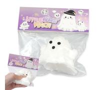 Mochi Squishy Ghost - Spooky Cute Soft Fidget Toy for Stress Relief, Halloween Party Accessories & Sensory Fun