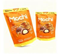 Mochi - Taiwanese Desserts, Gluten-Free & Vegetarian Snack with Natural Flavors, Soft & Chewy Treat, Perfect for Tea Time, Parties, and Gifting Cakes Pack of 2 (Maple Pancake)