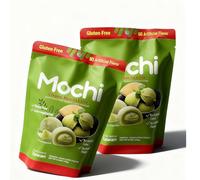 Mochi - Taiwanese Desserts, Gluten-Free & Vegetarian Snack with Natural Flavors, Soft & Chewy Treat, Perfect for Tea Time, Parties, and Gifting Cakes Pack of 2 (Creamy Matcha Latte)