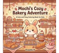 Mochi's Cozy Bakery Adventure: A Cute and Cozy Coloring Book for Kids Featuring Sweet Bakery Fun, Adorable Bunny Adventures, Cupcakes, Cookies, Cakes, and Heartwarming Scenes