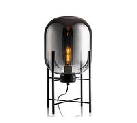 MOCIGERN Nordic Table Lamp with Glass Shade Post-modern Desk Lamp Industrial Bedside Nightstand Lamp for Dorm, Office, Living Room (Color : Black Shade)
