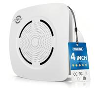 MOCINE 4 Inch /100mm Silent Powerful Bathroom Extractor Fan, H01W | (NO Plug) 130 m³/h, 12 Watt, 34 dB, IPX4, PC+ABS Housing, Overheat Protection, for Bathroom, WC & Kitchen, White