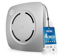 MOCINE 4 Inch /100mm Silent Powerful Bathroom Extractor Fan, H01Y | (NO Plug) 130 m³/h, 12 Watt, 34 dB, IPX4, PC+ABS Housing, Overheat Protection, for Bathroom, WC & Kitchen, Silver