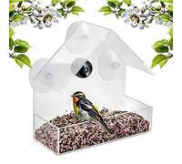 MOCIUN Smart Bird Feeder with Camera, Bird Watching Camera, Bird Camera Feeder with Chain, Hd 1080P Night Version Camera, 170°Ultra Wide-Angle Lens (House)