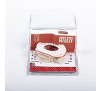 MOCIWORLD - Atlético Madrid Notebook + 3D Sculpture of the Riyadh Air Metropolitano Metropolitan Stadium. Learn about the monument by peeling the leaves