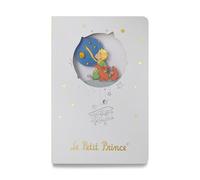 MOCIWORLD - The Little Prince Notes with 3D Cover - Hardcover with fabric back finish - 60 blank pages - Color: White - Size: A5