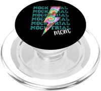 Mock Trial Mom Lightning Bolt Tie Dye Leopard Stacked Words PopSockets PopGrip for MagSafe
