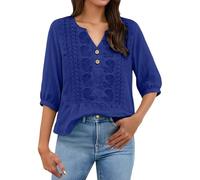 Mock Turtle Neck Ladies Solid Color Pleated Cotton and Linen Top with Seven Quarter Sleeves Workout Shirts Women Summer Tops Blouses for Womens Boho 16 Holiday Clothes White Shirt Roman UK
