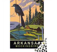 Mockingbird Arkansas, 1000 Piece Paper Jigsaw, 70x50cm/1000pcs