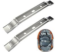 Mockotta 2 x 20 cm robotic lawnmower blades made of stainless steel for compatible with Stihl robotic lawnmower iMOW RMI 422 422P 422PC RMI422 P C, robotic lawnmower blade, stainless steel replacement