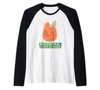 Mocktail State Mind Citrus Sober Non-Alcoholic Drink Raglan Baseball Tee