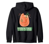 Mocktail State Mind Citrus Sober Non-Alcoholic Drink Zip Hoodie