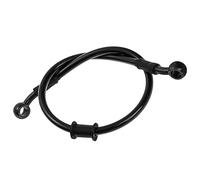 MOCNT 120cm Motorcycle Oil Hose Motorbike Brake Clutch Oil Hose Universal Motor Braided Steel Brake Pipe Line Hydraulic Reinforced Brake Clutch Tube Hose Brake System Black