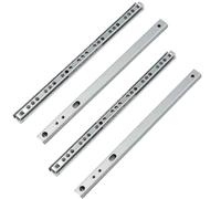 MOCNT 2 Pair (4 Piece) Heavy Duty 17mm Drawer Runners 342mm Drawer Rail Runners Ball Bearing Steel Drawer Slides Cabinet Sliding Full Extension Kitchen Desk Rail Runners