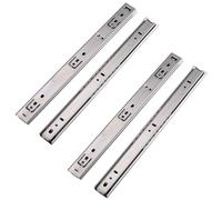 MOCNT 2 Pair Heavy Duty 27mm Drawer Runners 400mm Drawer Rail Runners | 16inch Ball Bearing Steel Drawer Slides Cabinet Sliding Extension Kitchen Desk Rail Runners (4 Piece)