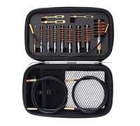 MOCNT 20Pcs Gun Cleaning Kit Clean Mops Brushes Gun Barrel Brush Tool Universal Brass Jag Adapter for Rifle Airsoft Pistol Handgun Rifle for .22/.357/.38/9mm/.40/.45/.12 Cal