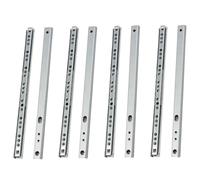 MOCNT 4 Pair (8 Piece) Heavy Duty 17mm Drawer Runners 310mm Drawer Rail Runners Ball Bearing Steel Drawer Slides Cabinet Sliding Full Extension Kitchen Desk Rail Runners