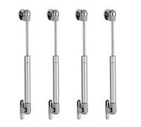 MOCNT 4Pcs 150N Gas Strut Lid Gas Spring Lift Support Gas Shock Soft Close Stay Hinge Lid Stay Lift Struts 150KG Silver Kitchen Cabinet Cupboard Furniture Hardware
