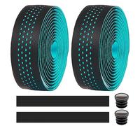 MOCNT Bicycle Handlebar Tape Breathable Cycling Bike Handlebar Tape PU EVA Handle Bar Grip Wrap Tapes Comfort Non Slip Shock Absorbent Road Bike Handlebar Drop Bar Tape Blue