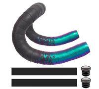 MOCNT Bicycle Handlebar Tape PU Road Bike Handlebar Grip Tape Cycling Bike Handlebar Wrap Comfortable Non Slip Shock Absorbent Racing Handlebar Tape Gradient Green Purple