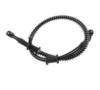 MOCNT Black 110cm Motorcycle Brake Oil Hose 28 Degree Motorcycle Reinforced Hydraulic Brake Oil Hose Stainless Steel Braided Brake Clutch Oil Hose Line Pipe with Spring