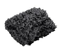 MOCNT Camouflage Netting Black Army Camo Net Camping Mesh Netting Hide Cover Shooting Hunting Blind Decoration Net Car Cover Sunshade Tent Shade Oxford Polyester 2m x 4m