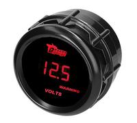 MOCNT Car Volt Gauge 2" 52mm Car Voltage Gauge Meter Volt Gauge Indicator Red Light Digital Auto Voltage Gauge Instruments Smoke Len Display 8-18V Universal