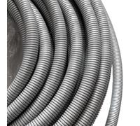 MOCNT Conduit Cable Auto Non Split Loom Tubing Wire Polyethylene Corrugated Flexible Conduit Tube Cable Management Protection Pipe Cable Tidy Organiser Trunking Grey 15mm 10meter